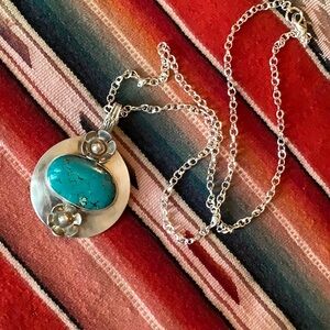 Turquoise/sterling necklace
